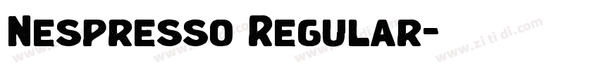 Nespresso Regular字体转换